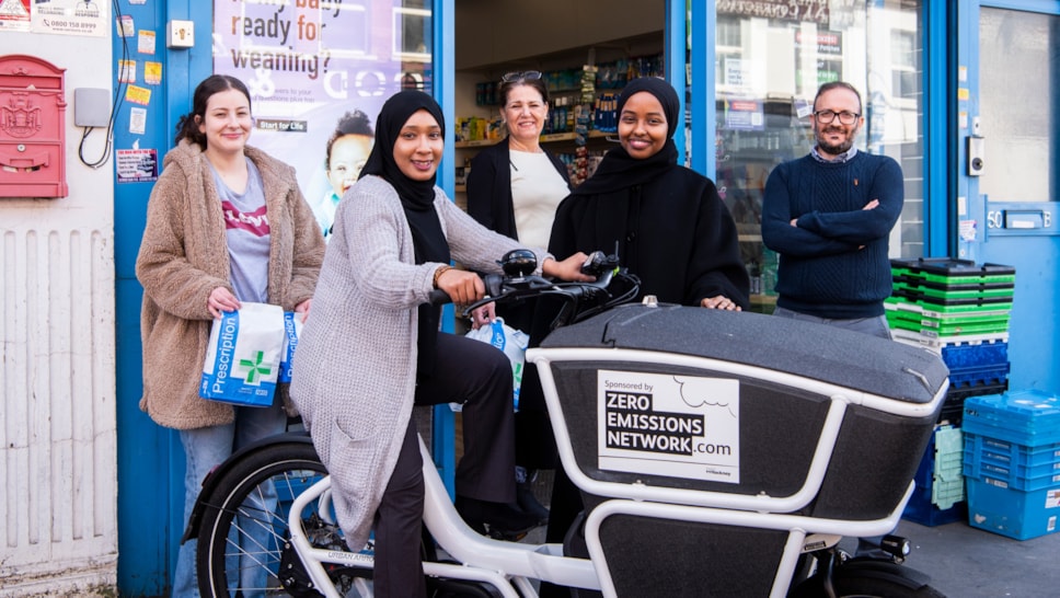 Allen Pharmacy with their cargo bike