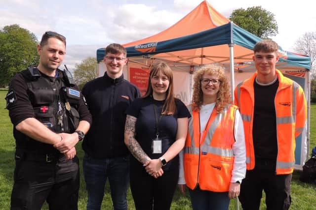 Network Rail colleagues and British Transport Police host a safety awareness event in Sleaford