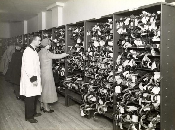 Lost Property Office by Topical Press, 16 Nov 1933 (C) TfL from London Transport Museum's collection