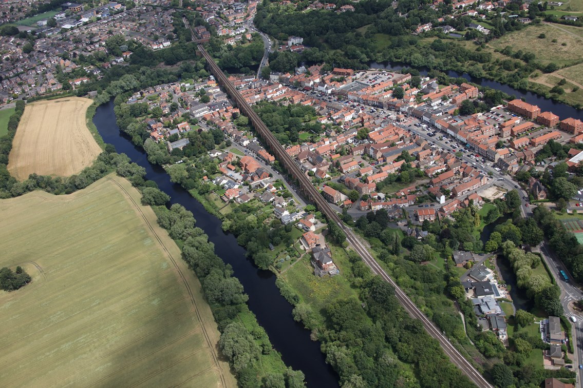 Yarm Viaduct aerial shot (2), Network Rail