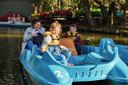 Pedalos at Primrose Valley