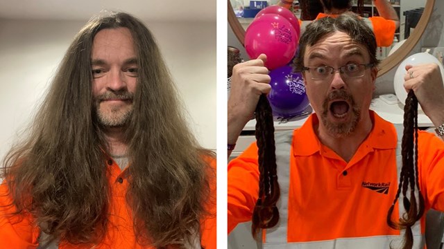 Stuart Hughes before and after haircut: Stuart Hughes before and after haircut