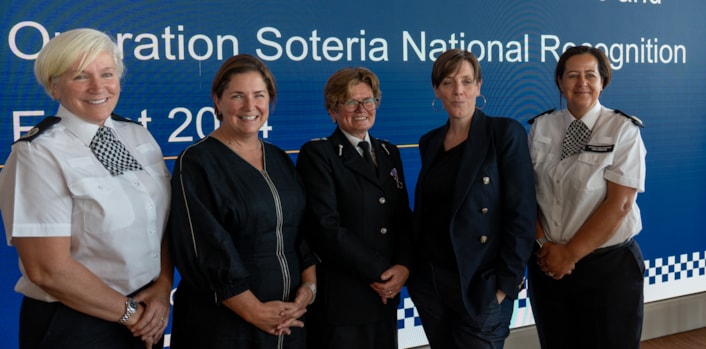  ACC Samantha Millar, Nicole Jacobs, Domestic Abuse Commissioner, DCC Maggie Blyth, Jess Phillips MP,  ACC Dee Perkins):  ACC Samantha Millar, Nicole Jacobs, Domestic Abuse Commissioner, DCC Maggie Blyth, Jess Phillips MP,  ACC Dee Perkins)