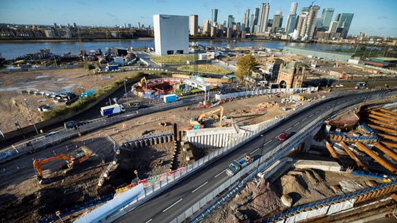 TfL advises of five weekends of planned works affecting southbound traffic through Blackwall Tunnel in January and February: TfL Image - Greenwich site