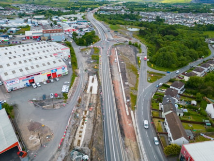 A465 works ariel view 