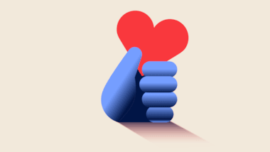Students admit to sharing personal information and intimate images as 1 in 4 fall victim to scams: secondary-illus-hand-heart-RGB