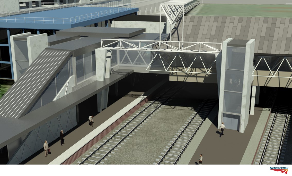 Gatwick Airport_2: How the upgraded station at Gatwick Airport will look:<br /><br />Aerial looking south east