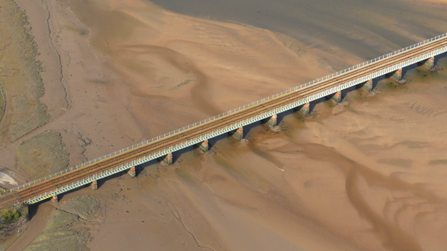Eskmeals viaduct - aerial (1)
