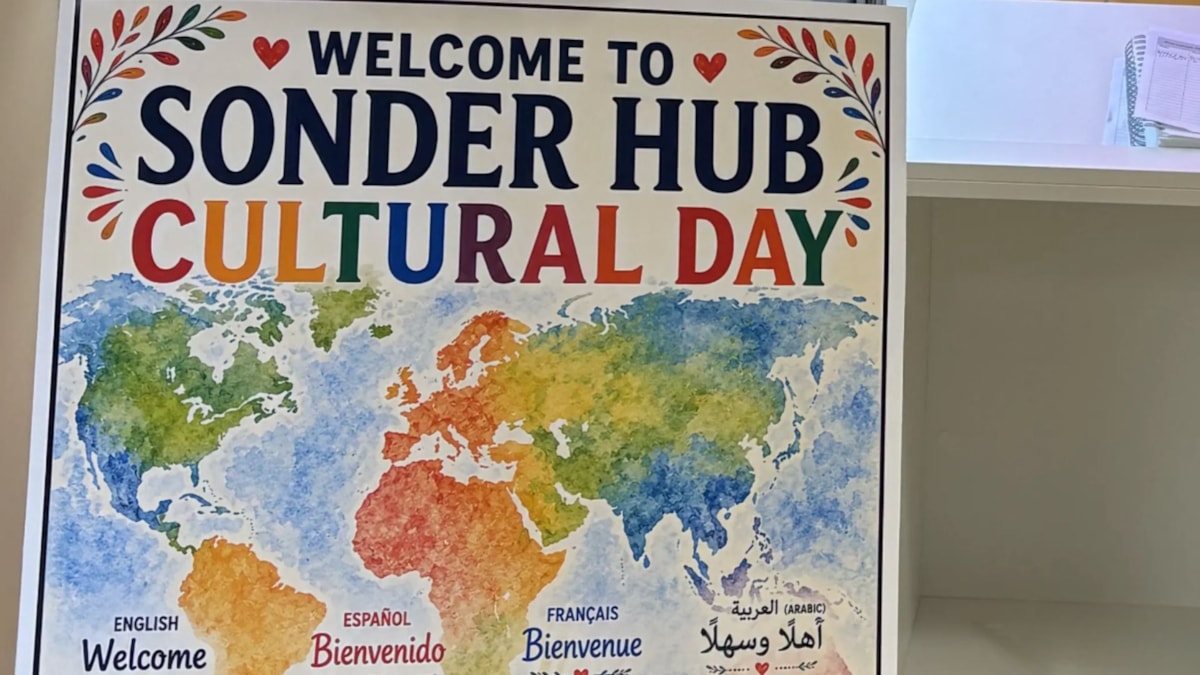 Welcome to Sonder Hub cultural day poster