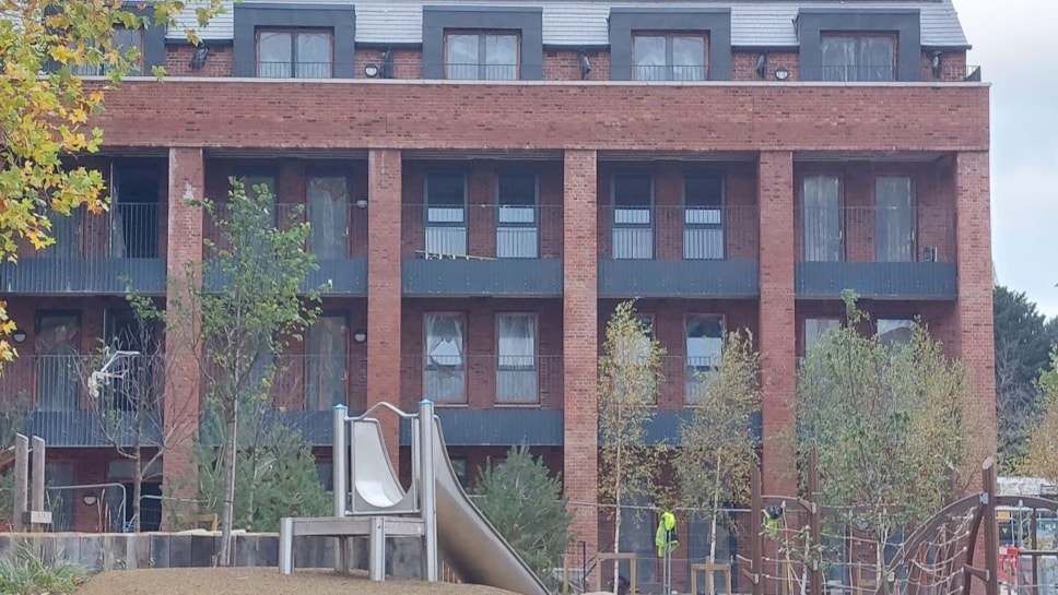 New homes and play park on the Wensley Road estate cropped