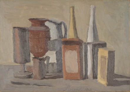 Still Life with Bottles by Giorgio Morandi.