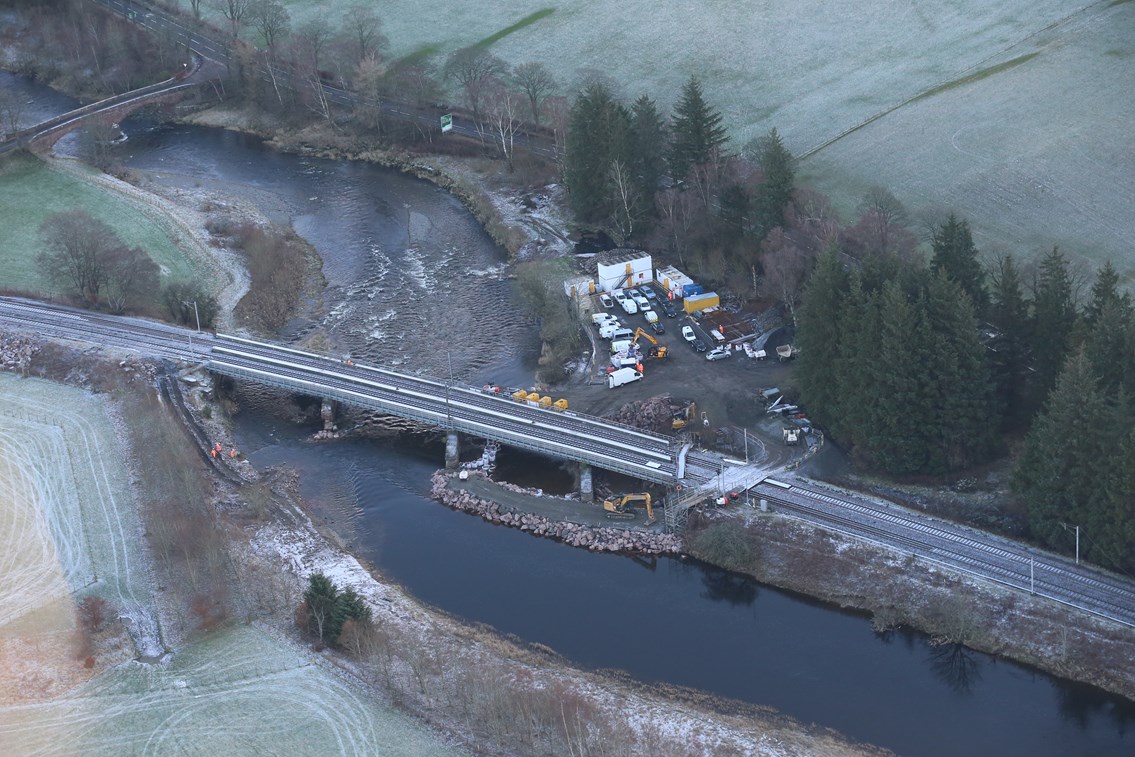 Work at Lamington Viaduct to continue throughout February: Lamington Viaduct recovery works 1