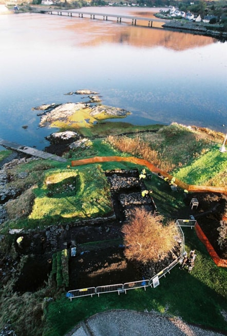 Eilean Donan Castle NW Tower excavation. Image copyright FAS Heritage
