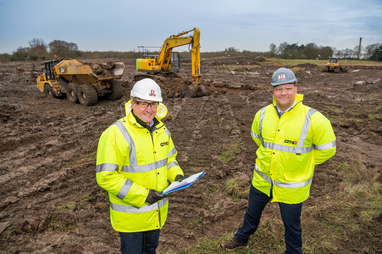 GMI - Director Mike Kershaw and CEO Lee Powell  onsite Goole