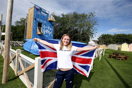 Vicky Holland on The Jump at Thorpe Park