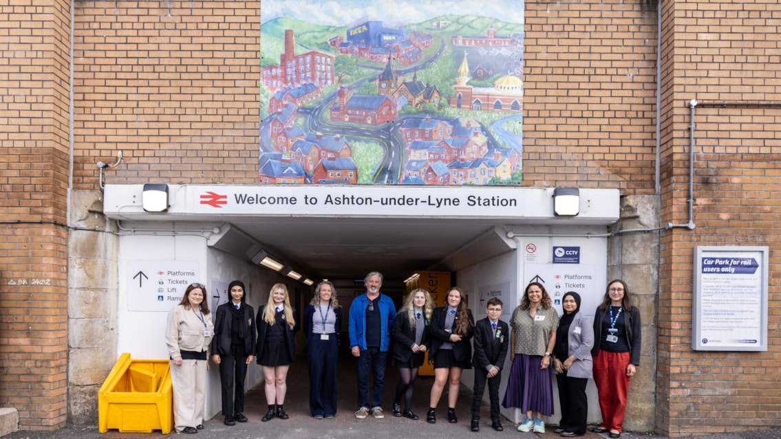 Young artists transform Ashton-under-Lyne Station with vibrant new murals: TRU - AUL STATION-02