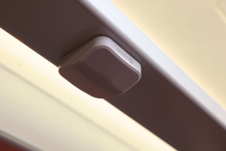 Close up of seat sensor