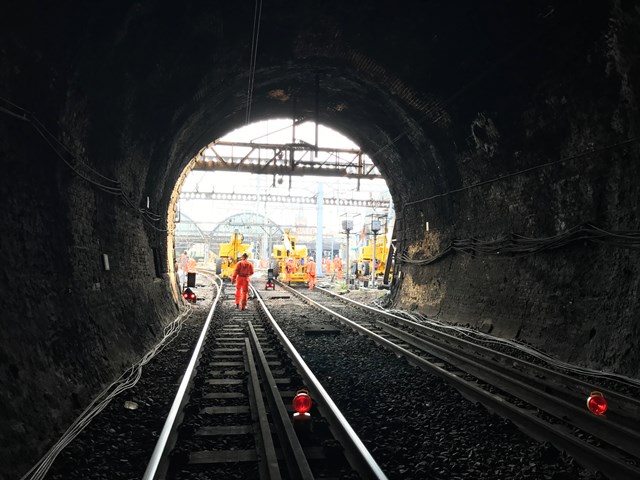 Gassworks tunnel looking towards KX