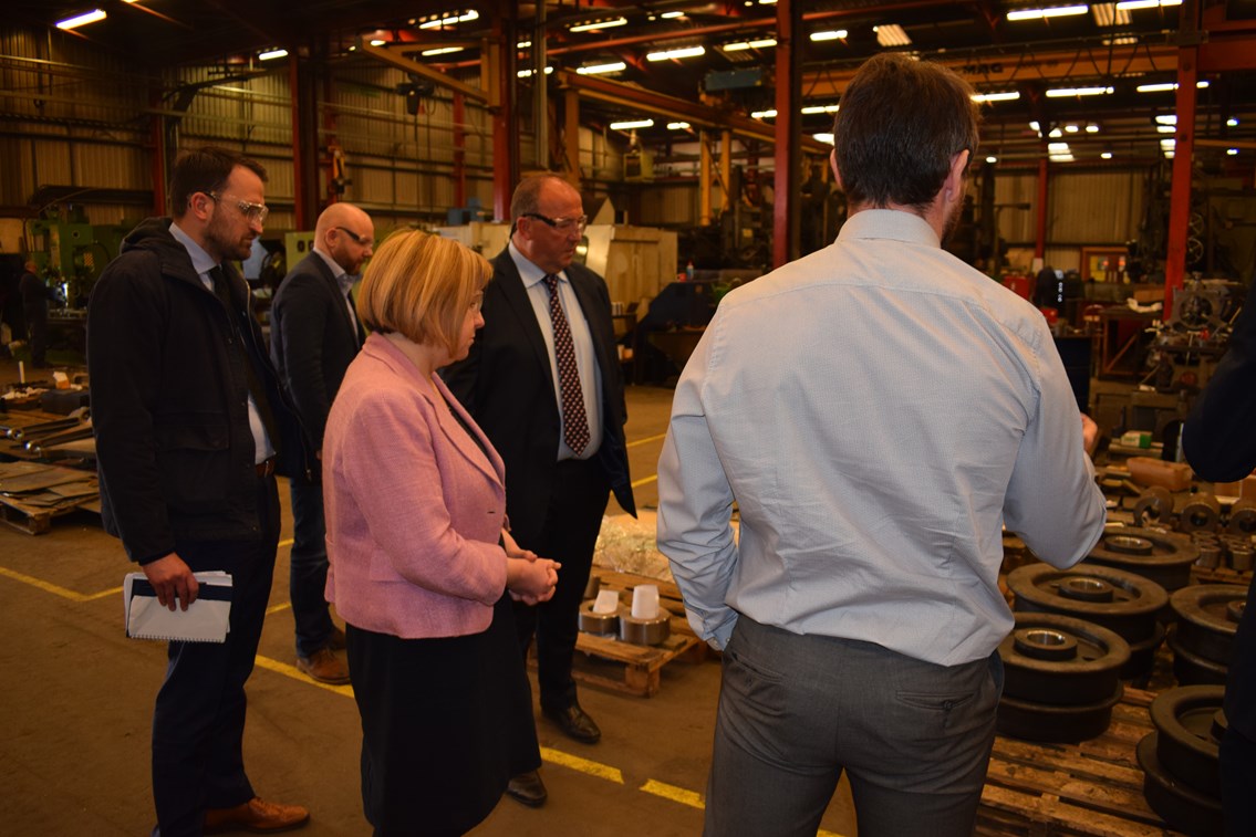 South Wales Valleys community is rail industry hub: Lynne Neagle takes a tour of G.O.S (3)