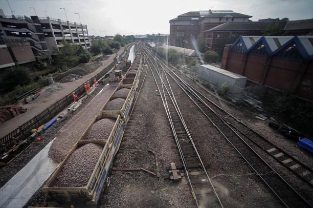 Rebuilding Nottingham’s railway: significant progress made in first seven days: Nottingham latest pictures