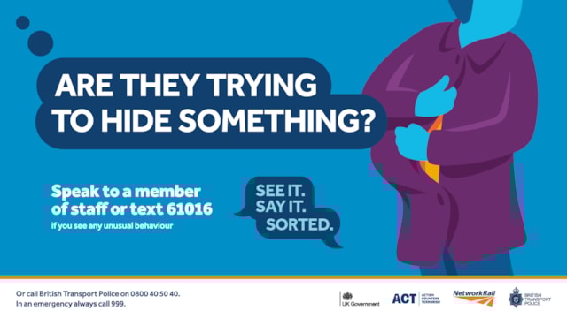 Embargoed until 0001 Tuesday September 16 - 'See it. Say it. Sorted' poster 7