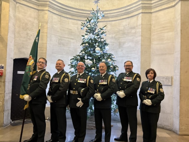 LAS Ceremonial Unit at 2025 carol concert