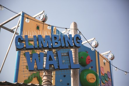 Climbing Wall at Golden Sands