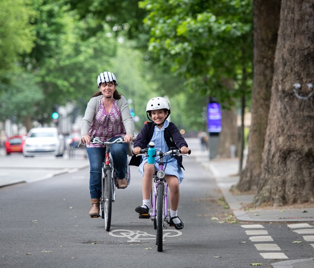 TfL Image - Family cycling