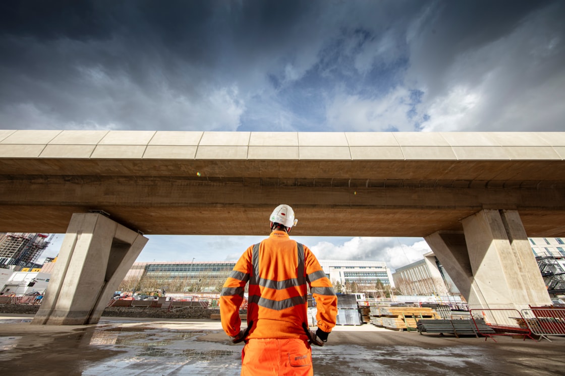 First completed section of Curzon 3 viaduct