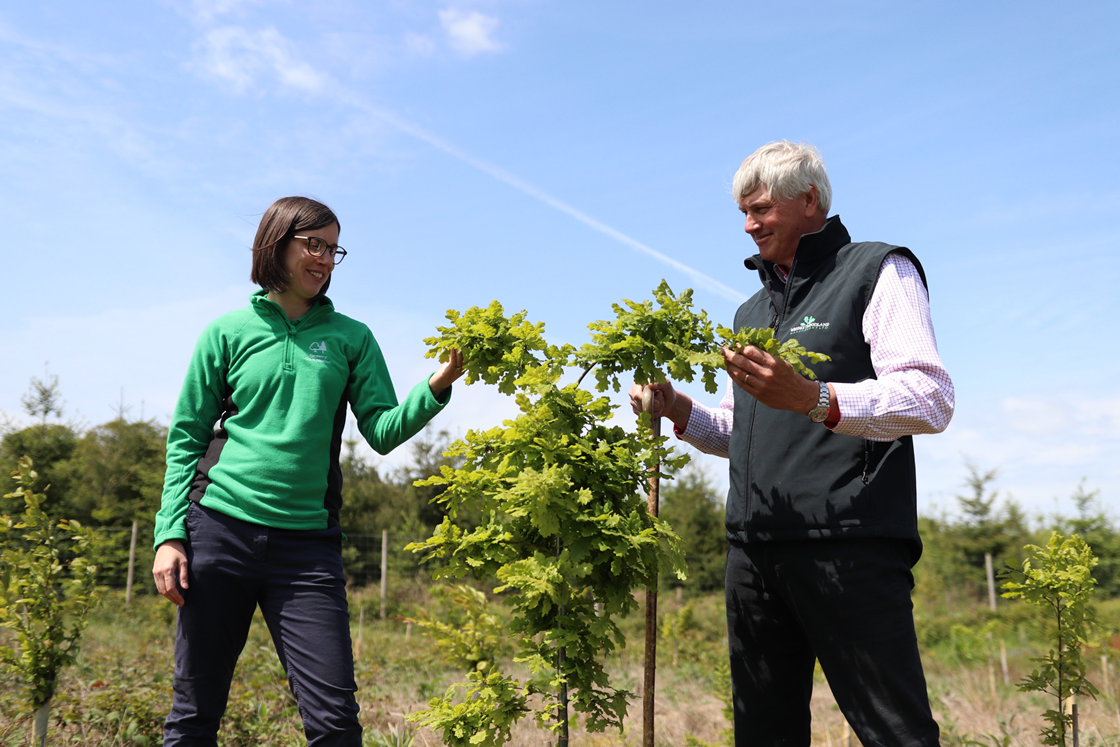 Samantha Neck, Incentives Development National Team Manager at Forestry Commission and David Hunt, Forest Manager at West Wycombe Estate