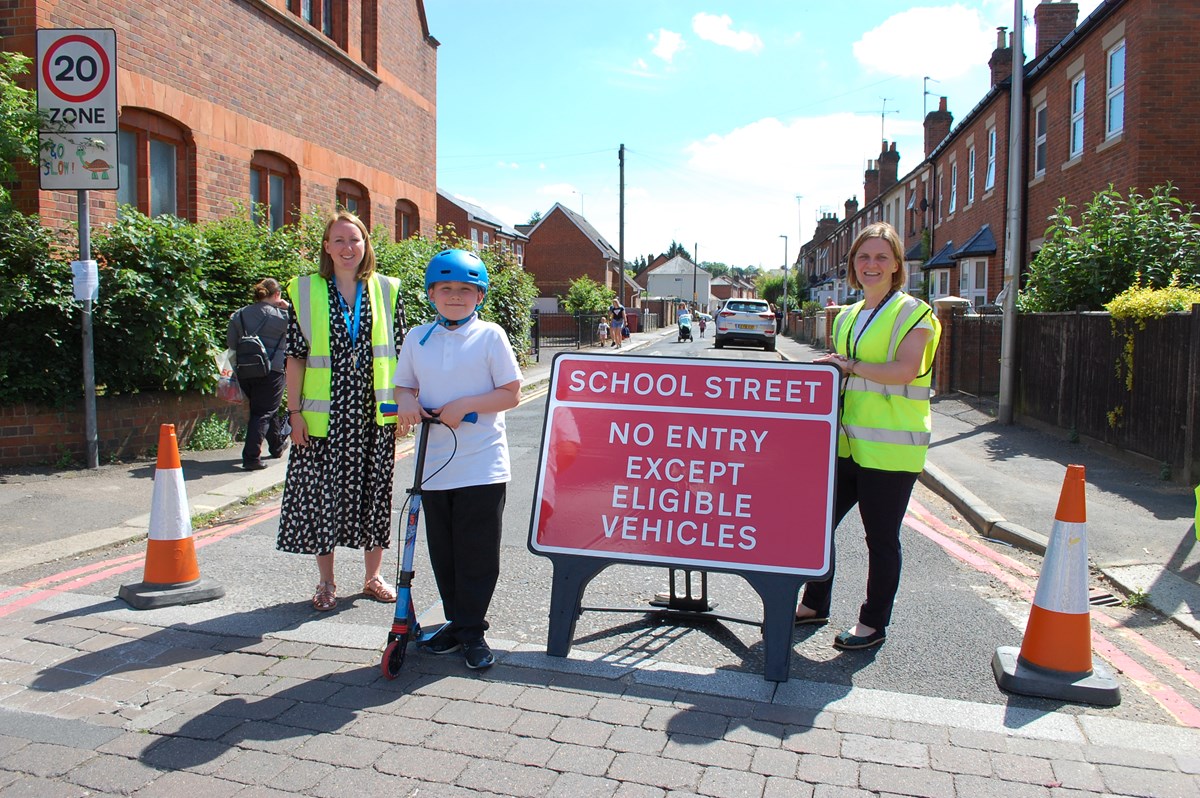 Helen Daniel - Deputy Headteacher (left)
Gemma Charnock - Assistant Headteacher (right)
Wilson Primary pupil on his scooter