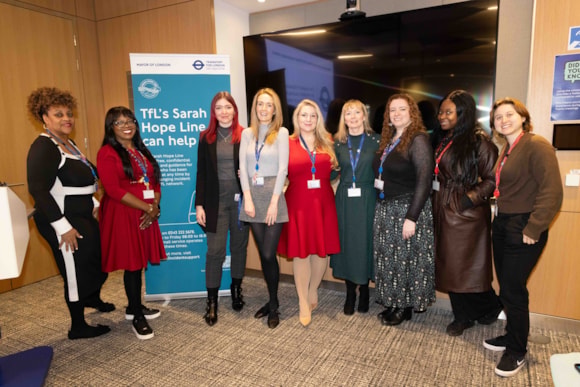 TfL Image - TfL staff at Sarah Hope Line