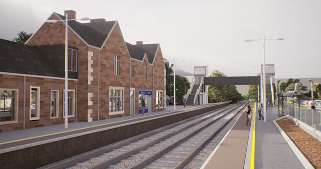 Uddingston community invited to railway event on station accessibility project: Uddingston AfA - Artist impression (3)-2