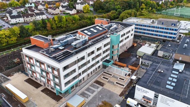 Wester Hailes HS overhead external view: Overhead external view of the new Wester Hailes High School building
Credit: McLaughlin & Harvey