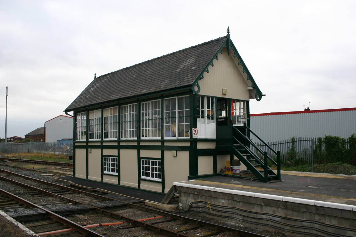 Skegness signal box, Lincolnshire: Skegness signal box, Lincolnshire

Photograph copyright: Network Rail / Charles Weightman