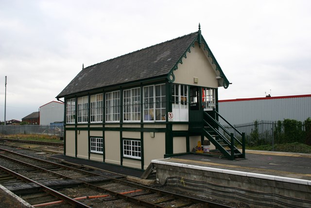 Skegness signal box, Lincolnshire: Skegness signal box, Lincolnshire

Photograph copyright: Network Rail / Charles Weightman