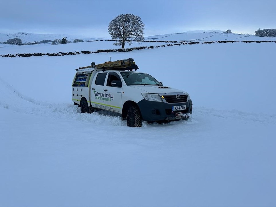 Van in snow 2