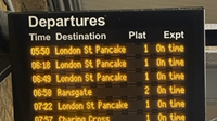 Passengers welcome a flipping name change for ‘London St Pancake’: London St Pancake board