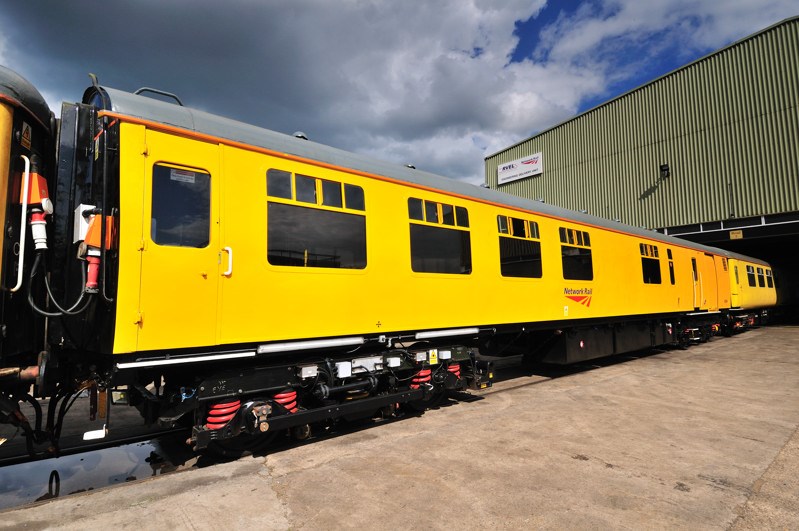 Network Rail's ultrasonic train: Network Rail's new ultrasonic test train - UTU1 - complete with ground penetrating radar