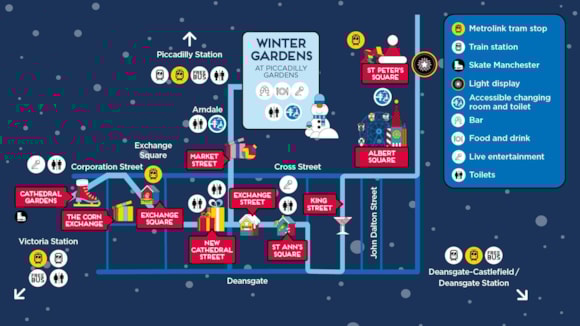 This is the week! Manchester Christmas Markets mapped ahead of Santastic opening this Friday!: MAP 3