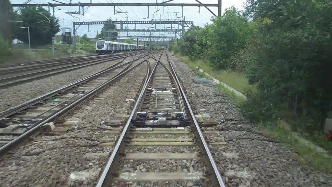 The area, outside Gidea Park station, where the emergency engineering work will be taking place. Credit: AIVR by One Big Circle