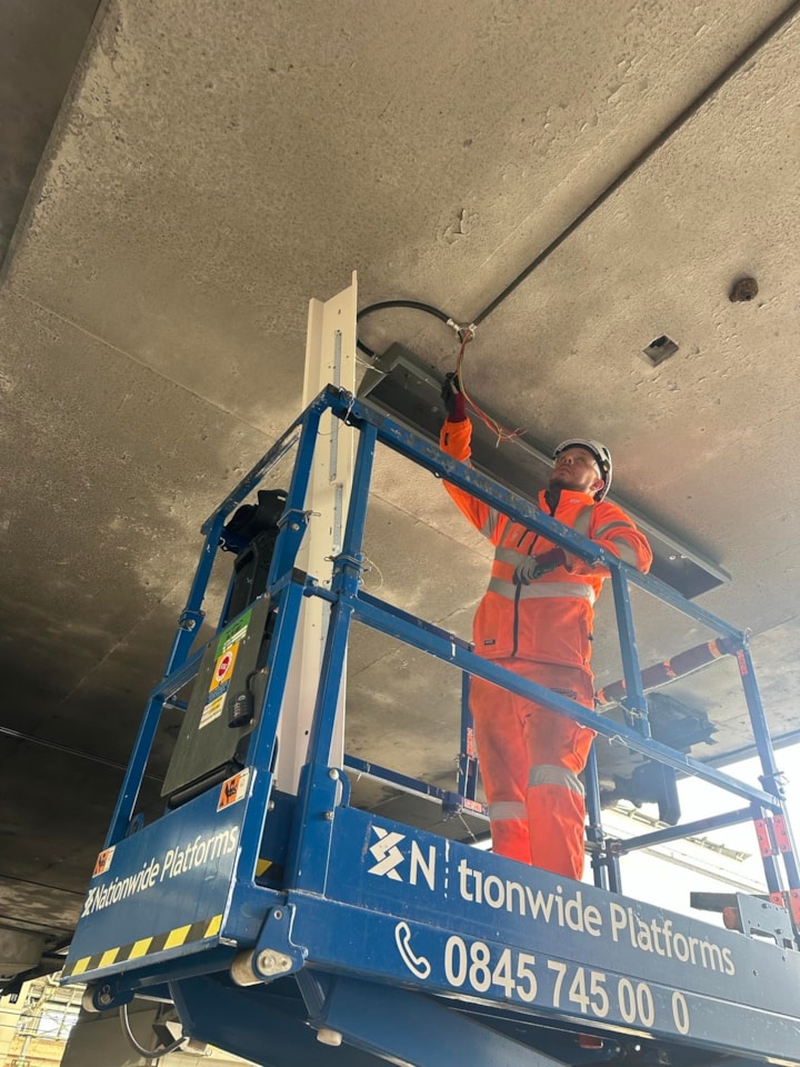 Work to emergency lighting in Manchester Piccadilly Feb 2026