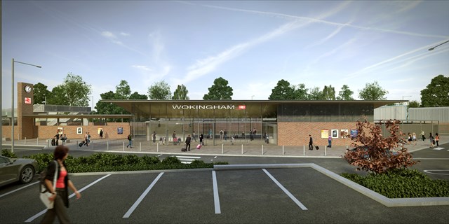 Wokingham Station Upgrade: An eye-catching new station building at Wokingham will provide more modern facilities and a better end-to-end journey experience for passengers.