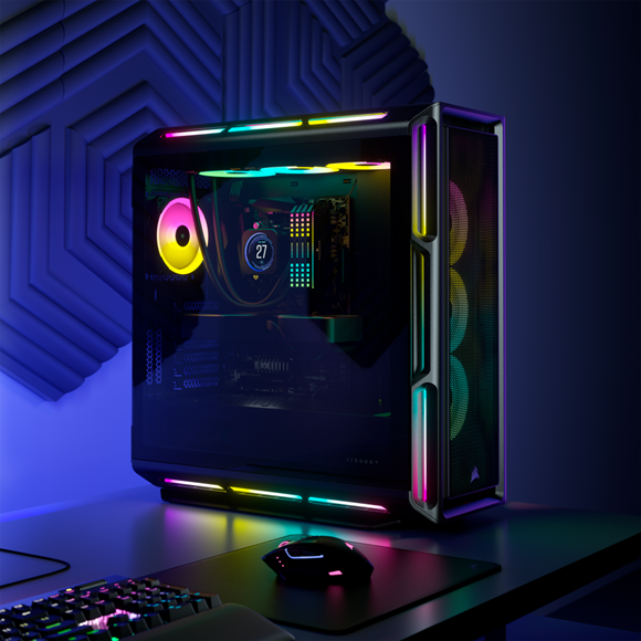 Дерзкий дизайн и яркая подсветка — компания CORSAIR объявляет о выпуске корпуса 5000T RGB формата Mid-Tower: 5000T HERO PRGloo