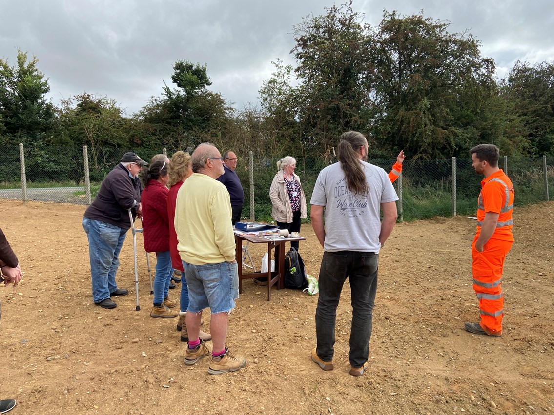 Residents visiting Finedon habitat site 