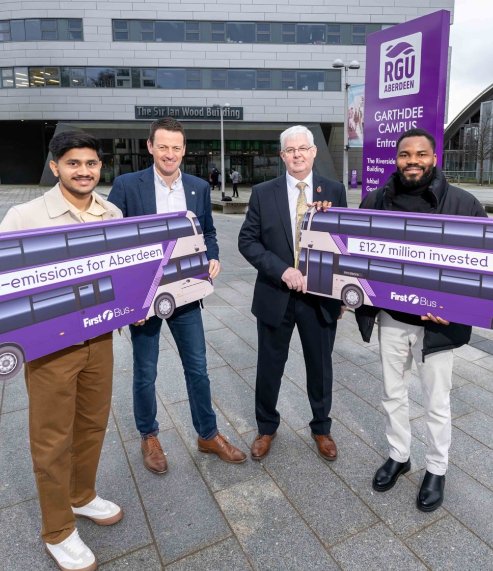First Bus Partners with Robert Gordon University to Announce £12.7million Investment in Electric Bus Fleet