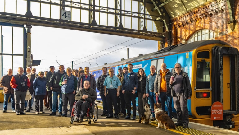 Thousands raised for charity as Northern runs special service along heritage railway line for the first time