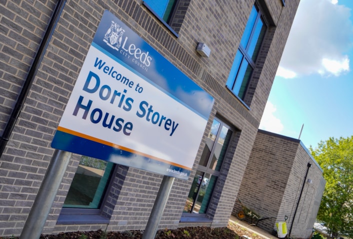 Sign-27: Doris Storey House.