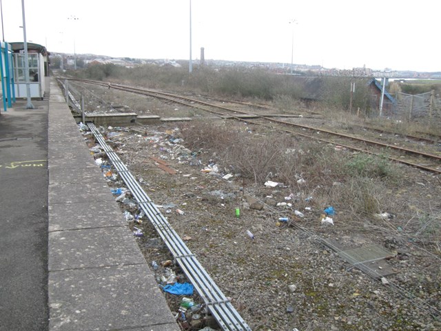 Rubbish dumped near Barry station: Rail clean-up gets Barry tidy
