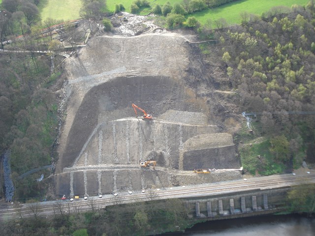 Elland - almost complete: Former landslip site